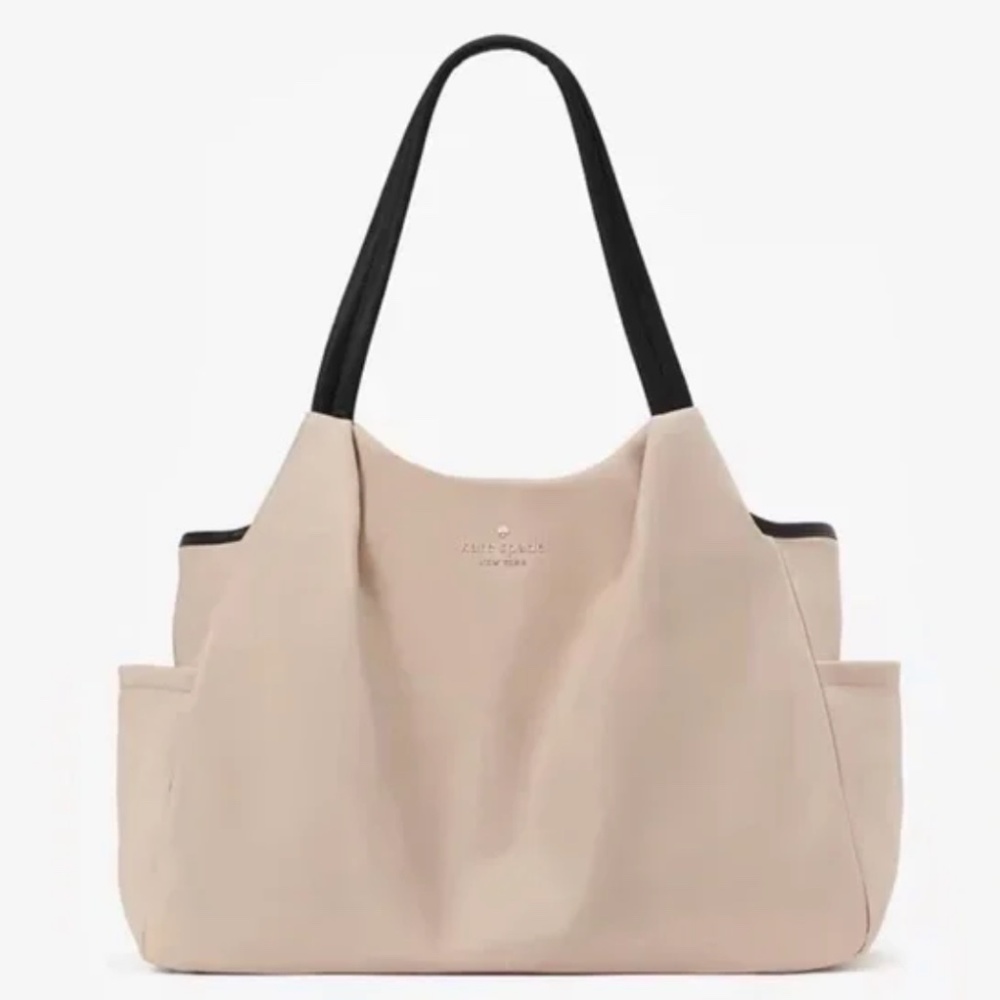 ♠️ Kate Spade Chelsea Nylon Baby Diaper Bag, Warm Beige NWOT 👶🏼